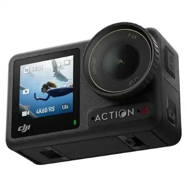 Товар Экшн-камера DJI Osmo Action 4 Adventure Combo, 4K с матрицей 1/1,3 дюйма, черный