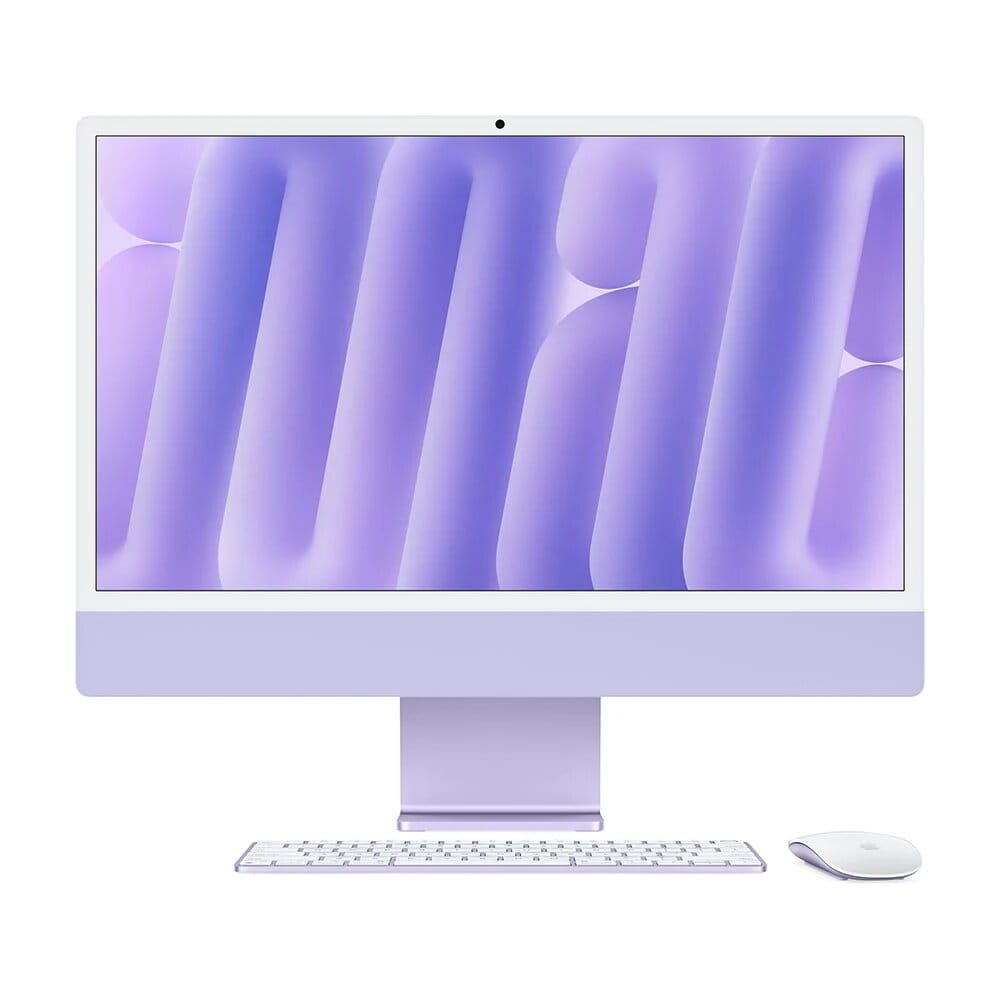 Товар Apple Моноблок Apple iMac 24 2024 (M4 8-Core, GPU 8-Core, 16GB, 256GB) (Фиолетовый, 16 ГБ, 256 ГБ, Z1E7000KB)