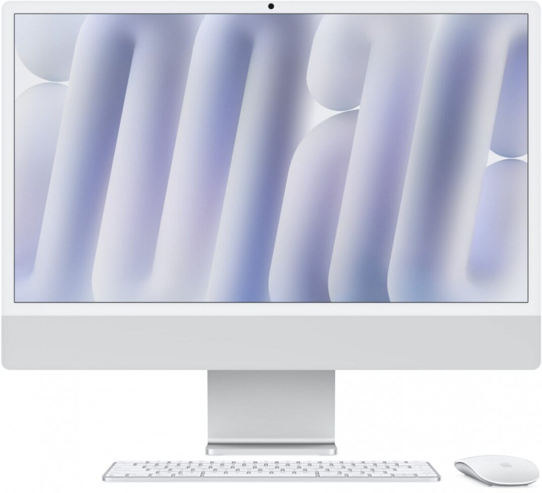 Товар Моноблок Apple [MWUU3] iMac M4 (10/10/16/256) Silver. Без RuStore.