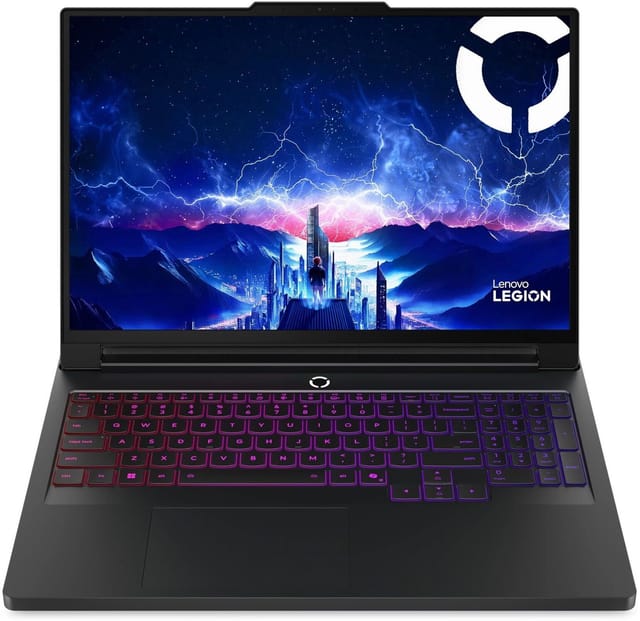 Товар Ноутбук Lenovo Legion Pro 7 16IAX10H Core Ultra 9 275HX 32Gb SSD1Tb NVIDIA GeForce RTX5080 16Gb 16" OLED WQXGA (2560x1600) Windows 11 Home black WiFi BT Cam (83F50029RK)