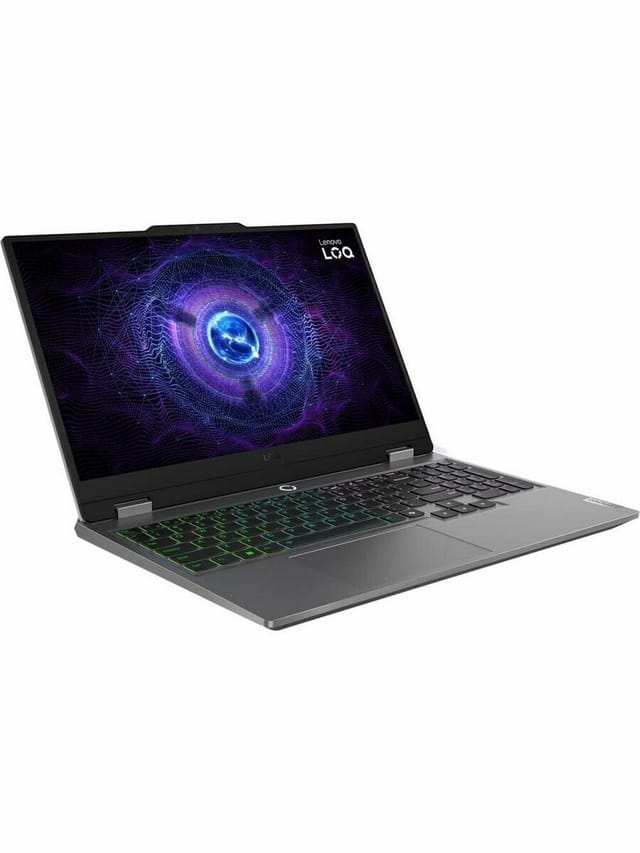 Товар Ноутбук 15.6" IPS FHD LENOVO LOQ 15IRX9 grey (Core i5 13450HX/24Gb/512Gb SSD/4050 6Gb/noOS) (83DV00NERK)