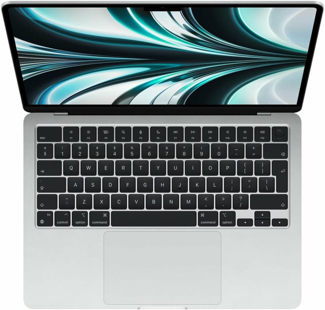 Товар 13.6" Ноутбук Apple MacBook Air 13 2022 2560x1664, M2,8/512 ГБ,10-core, MLY03LL/A, серебристый, английская раскладка