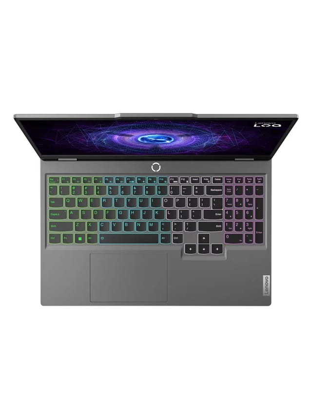 Товар Ноутбук 15.6" IPS FHD LENOVO LOQ 15IRX9 grey (Core i5 13450HX/24Gb/512Gb SSD/4050 6Gb/noOS) (83DV00NERK)