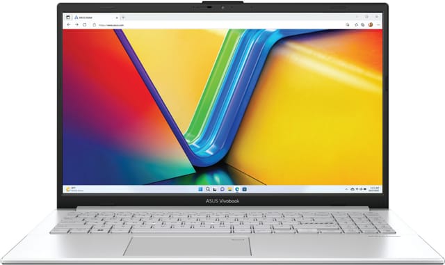 Товар Ноутбук ASUS Vivobook Go 15 E1504GA-BQ859 15,6" IntelN100/8GB/SSD256GB/Intel UHD/DOS/Cool Silver (90NB0ZT1-M01H00)