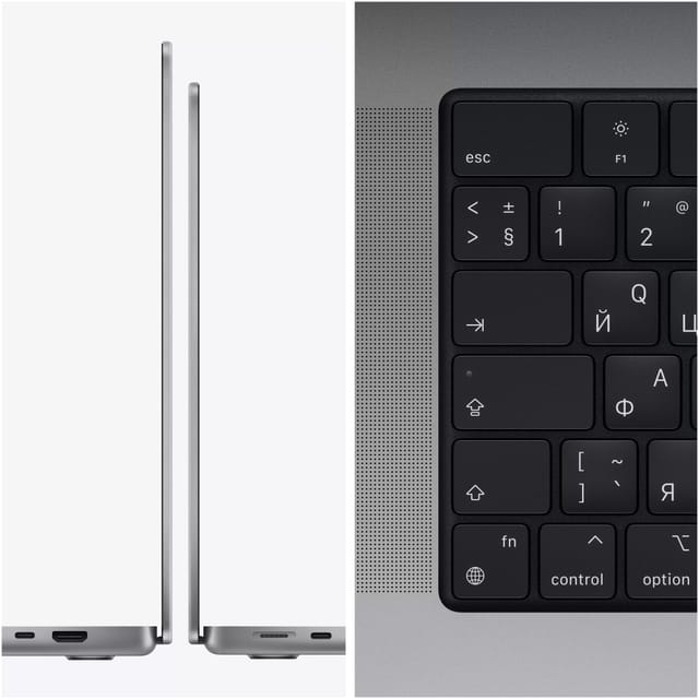 Товар Ноутбук Apple MacBook Pro 16 (2021), M1 Pro, 16/512Gb, SSD, (MK183RU), Space Gray (Русская раскладка)
