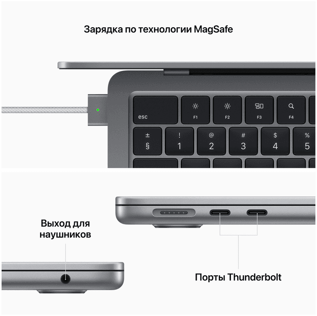 Товар Ноутбук Apple MacBook Air 13 (2022), M2, 8/512Gb,(MLXX3), Space Gray, Российская раскладка