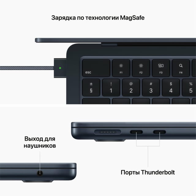 Товар MacBook Air 13" (M2/8/512) MLY43 Midnight (англ. клавиатура)
