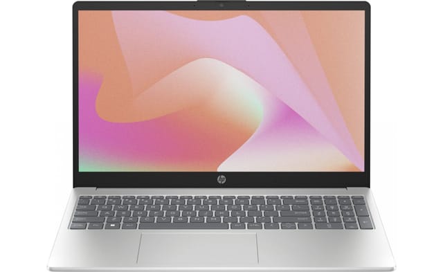 Товар Ноутбук HP 15-fc0164nia, 15.6", IPS, AMD Ryzen 5 7520U, LPDDR5 16ГБ, SSD 512ГБ, AMD Radeon 610M, серебристый (ba5k8ea)