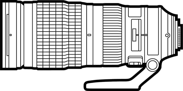 Товар Супер телескопический зум-объектив Nikon 200-500mm f/5.6E ED VR AF-S Nikkor, черный