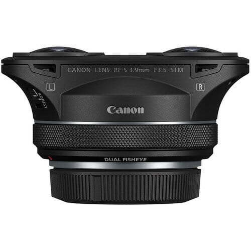 Товар Объектив CANON RF-S 3.9 MM F3.5 STM DUAL FISHEYE, черный, широкоугольный